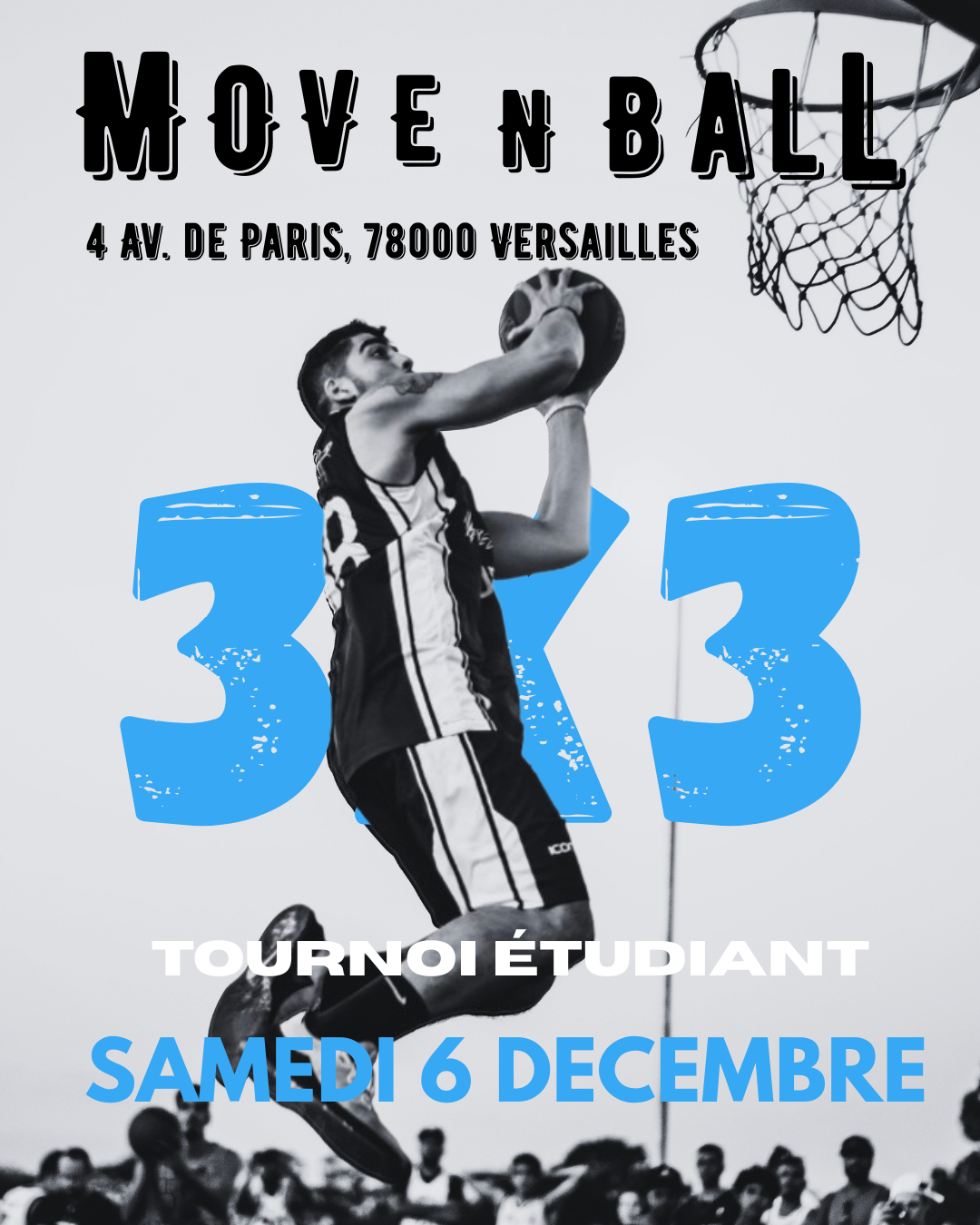 compétition de basketball 3vs3 versaille